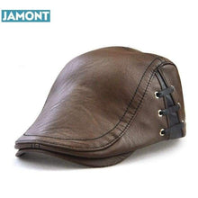 Load image into Gallery viewer, Jamont Pvc Leather Lookalike Fashion Cap With Side Detail-J and p hats -