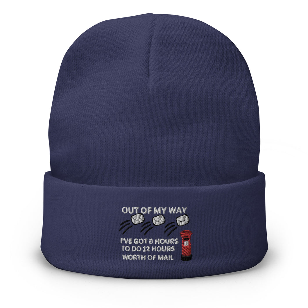 Postman funny Embroidered Beanie Hat | j and p hats 