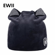 Load image into Gallery viewer, Ladies velvet style cat ear ear elegant hats choice of colours-J and p hats -