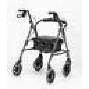Lightweight Folding Four Wheel Rollator Walker with Padded Seat, Lockable Brakes, Ergonomic Handles, and Carry Bag-J and p hats -