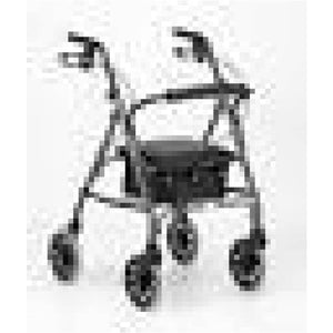 Lightweight Folding Four Wheel Rollator Walker with Padded Seat, Lockable Brakes, Ergonomic Handles, and Carry Bag-J and p hats -