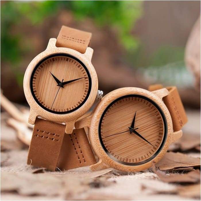 Lovers Minimalist Watches Mans and  Women Handcrafted Wood-J and p hats -