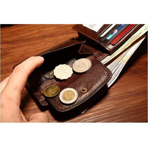 Luxury Men Wallets Cow Leather with Coin Pocket and card holders - J and p hats Luxury Men Wallets Cow Leather with Coin Pocket and card holders
