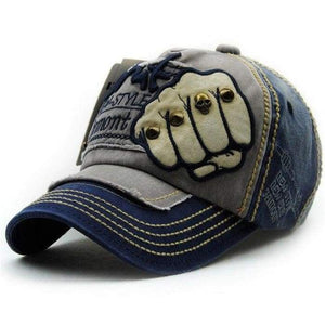 Men's Fashion Baseball Caps With Pow Fist Pattern-J and p hats -