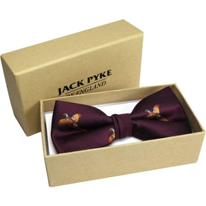 Pheasant Bow Tie In Gift Box - J and p hats Pheasant Bow Tie In Gift Box