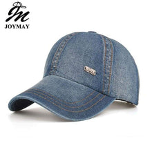 Load image into Gallery viewer, Plain Denim Baseball Cap Unisex One Size Fits All - J and p hats Plain Denim Baseball Cap Unisex One Size Fits All