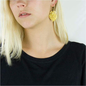 Portuguese Golden Viana heart earrings women earrings handmade lady original dangle earrings ER-001-J and p hats -