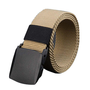 Mens belt canvas casual belt automatic buckle