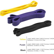 Load image into Gallery viewer, Rubber Resistance Bands Yoga Bands ideal for Pilates Gym