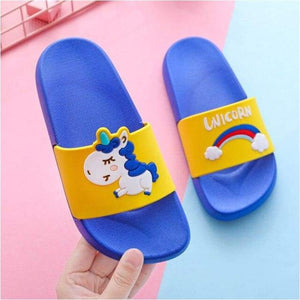 Rainbow Unicorn Sliders Kids Ideal Beach Shoes Anti-skid Choice Of Sizes And Colours - J and p hats Rainbow Unicorn Sliders Kids Ideal Beach Shoes Anti-skid Choice Of Sizes And Colours
