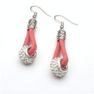 Rhinestones cork earrings women earrings handmade lady original dangle earrings Er-038-J and p hats -