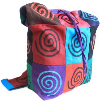 Sling Bags Cotton Patch - Spiral Pattern - J and p hats Sling Bags Cotton Patch - Spiral Pattern