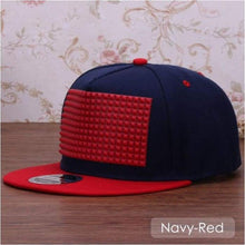 Load image into Gallery viewer, SnapBack Cap 3D Raised Soft Silicone Square pattern - J and p hats SnapBack Cap 3D Raised Soft Silicone Square pattern