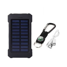 Load image into Gallery viewer, Solar Power Bank Waterproof 20000mAh Solar Charger 2 with LED Light-J and p hats -