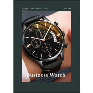 Stainless Steel Sport Analog Quartz Wrist Watch men’s-J and p hats -