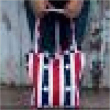 Load image into Gallery viewer, Strong Canvas Bags - Red White &amp; Blue - J and p hats Strong Canvas Bags - Red White &amp; Blue