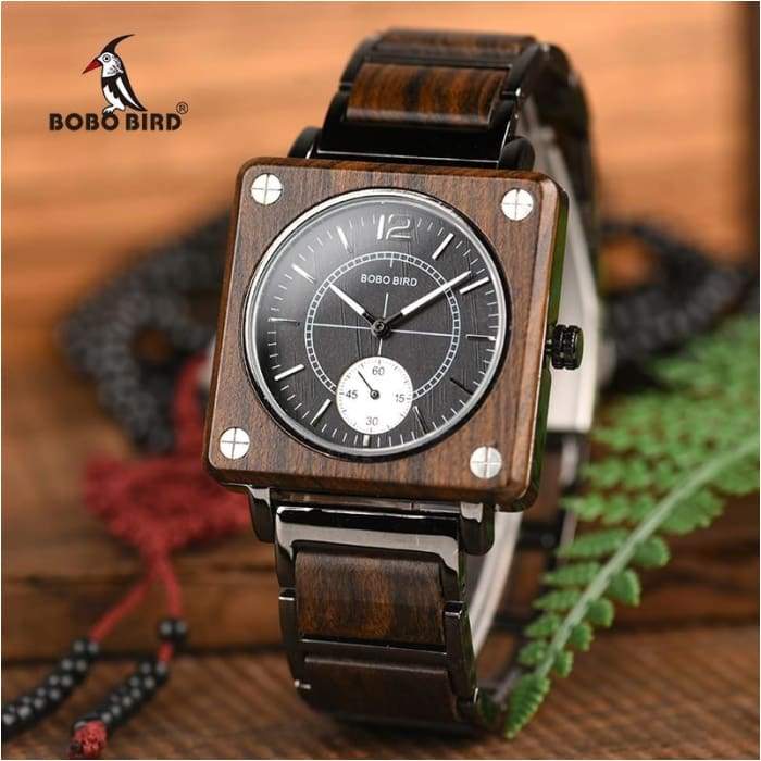 Top Brand Luxury Men wooden Watches-J and p hats -