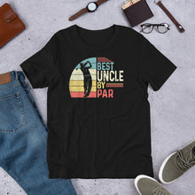 Load image into Gallery viewer, Mens Best Uncle By Par golf T shirt | j and p hats 