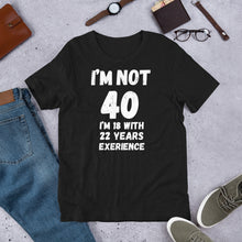 Load image into Gallery viewer, 40th Birthday Gift Printed T shirt | j and p hats 