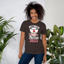 Load image into Gallery viewer, Nurse Retirement Gift  2023 T-Shirt | j and p hats 