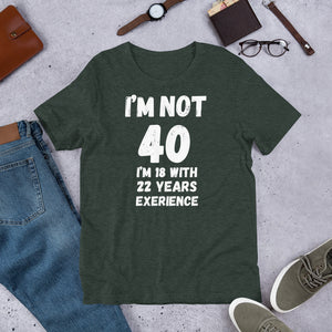 40th Birthday Gift Printed T shirt | j and p hats 