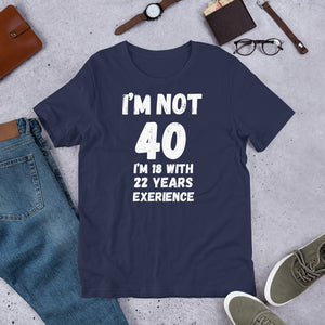 40th BirthdayGift Printed T shirt | j and p hats 