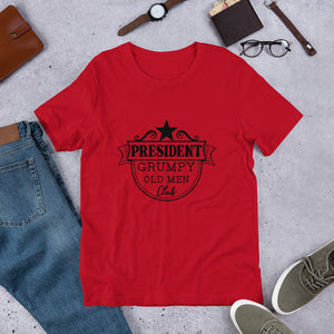 Grumpy Old Man Club Funny Logo T Shirt - retired t shirt | Jandp hats 