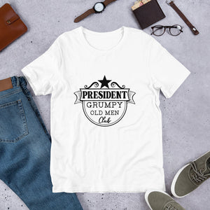 Grumpy Old Man Club Funny Logo T Shirt - retired t shirt | Jandp hats 