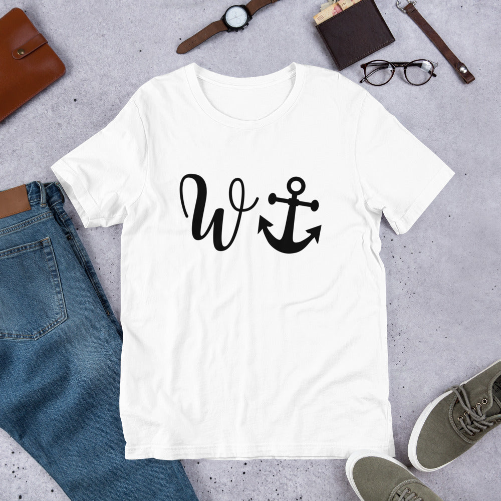 W-Anchor Funny Graphic T shirt  | j an p has 