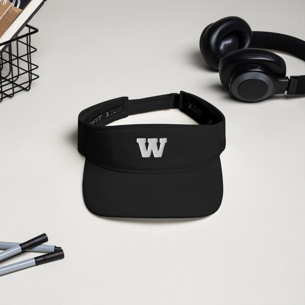 W Logo Visor - J And P Hats 