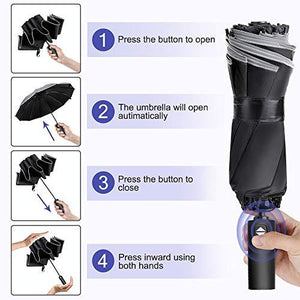 Waterproof Folding Umbrella - J and p hats Waterproof Folding Umbrella