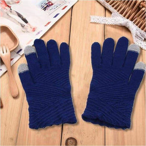 Woman's Gloves Winter Woolen Knitted Gloves Touch Screen Great choice of colours-J and p hats -